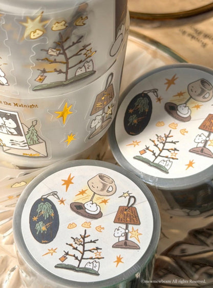 韓國Mewmewbeam 星光下的貓貓透明裝飾貼紙 - 貓咪回憶冊 （超過120 張）* [預購貨品，下單後14天出貨]