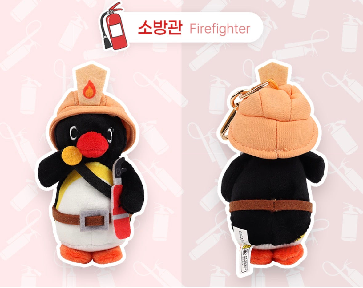 新品訂購88折‼️ 韓國企鵝家族Pingu Collection 毛公仔匙扣- 3 款造型 (預購貨品）