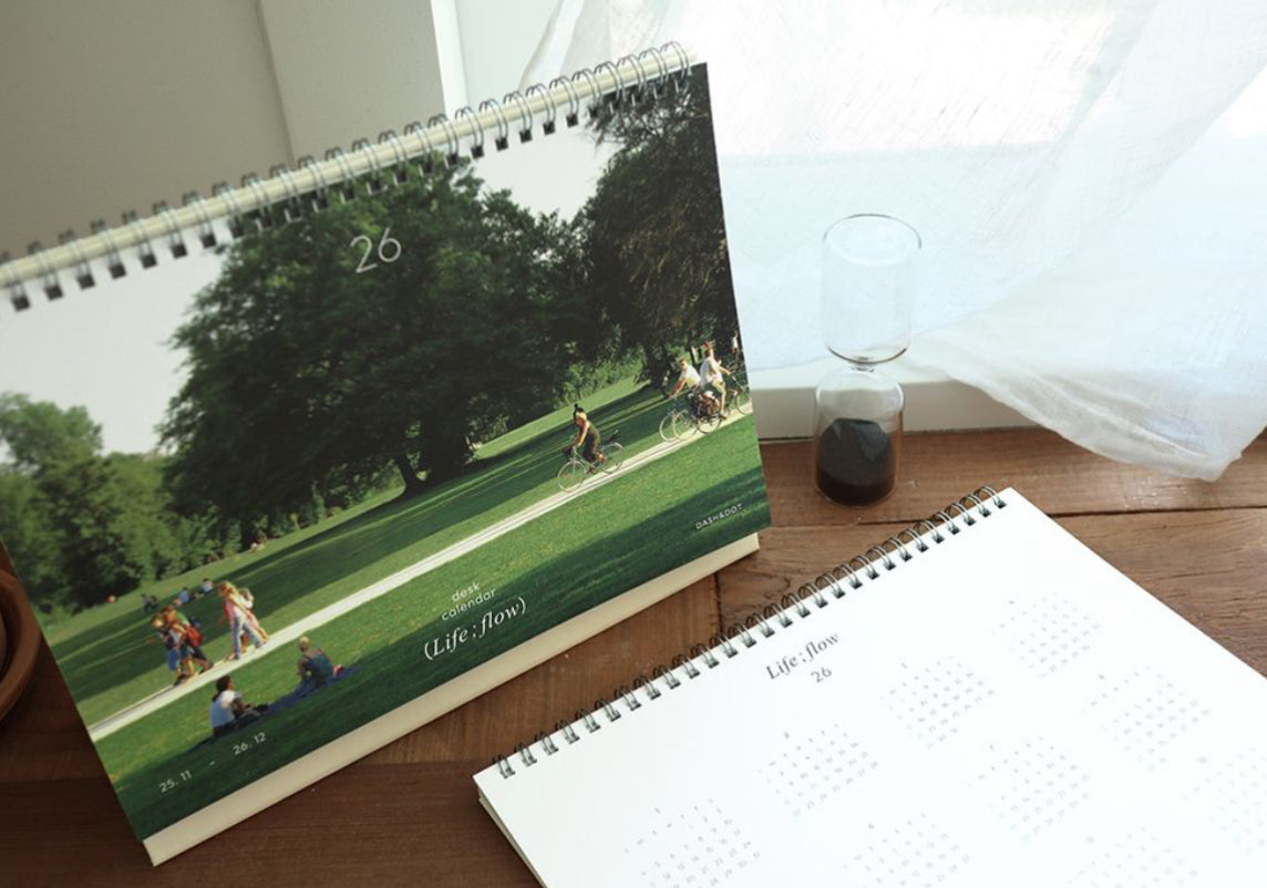 韓國Life in Flow 2026 桌上月曆 [預購貨品，下單後14天出貨]