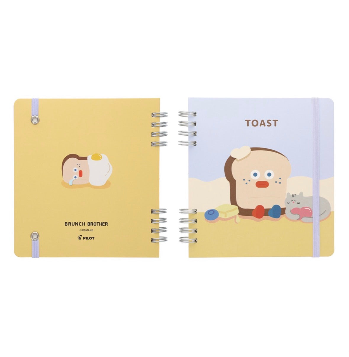 日本版Brunch Brother 方形筆記本 📒:多士君及鴨鴨君 [預購貨品，下單後14天出貨]