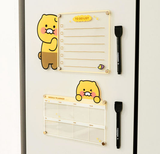 韓國春植磁石每週日程規劃板 (附有筆）