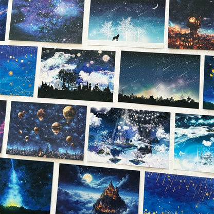 日本Clover R. 星空與夜空之幻想明信片套裝 - 一套21 張入（預購貨品，約兩星期到貨）