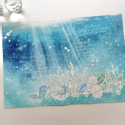 《新作家預購團》日本Sea Garden A4 Writing Paper Set  - 海洋傳說