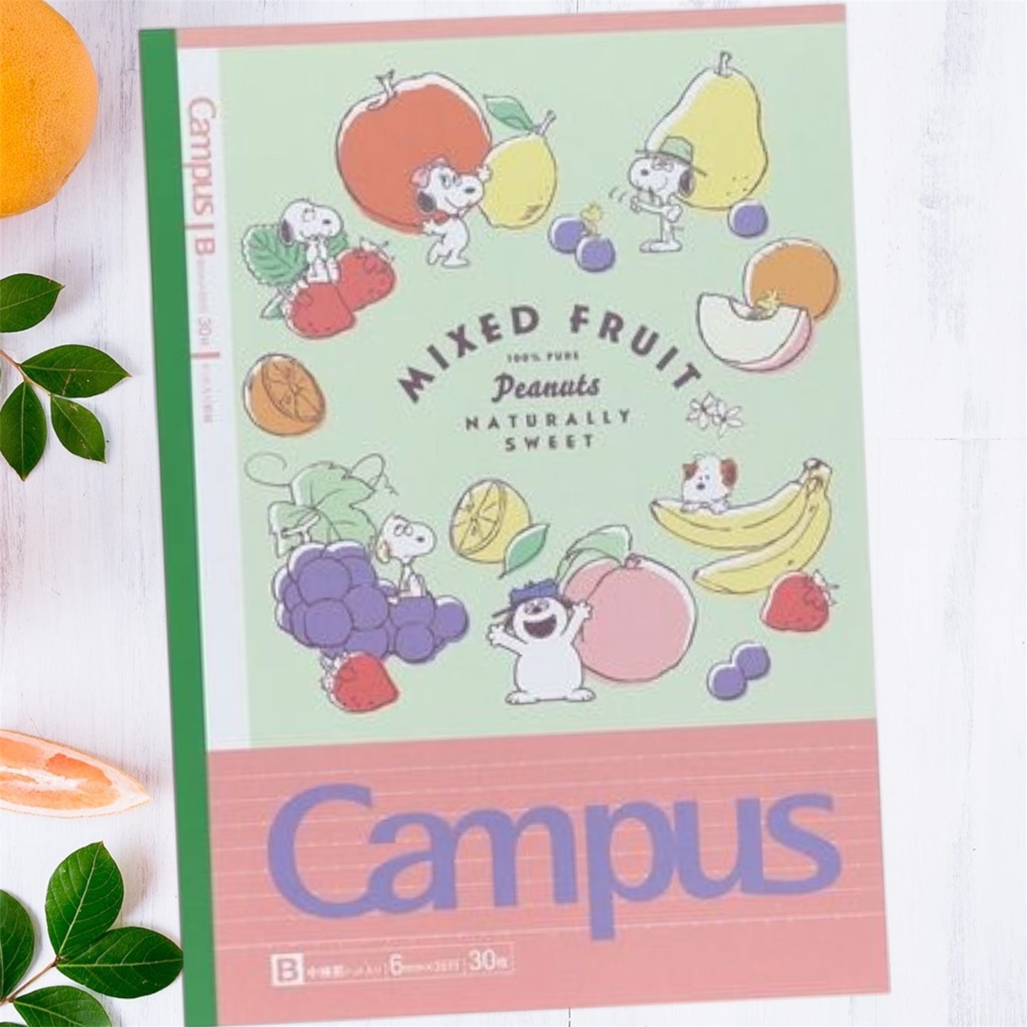 Snoopy x Campus 美食系列橫線筆記本套裝 - 一套5 入* [預購貨品，下單後14天出貨]