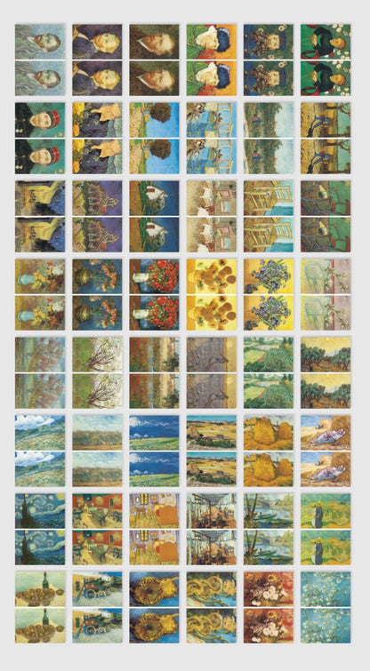 Van Gogh Collection 紙盒裝96 張貼紙- 梵高的畫作系列