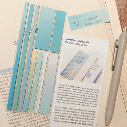 韓國 三合一用途 Mood index Highlighter Sticky Memo - 可書寫✍️