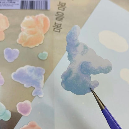 韓國 Design Stickers - 幻想力爆發的雲朵