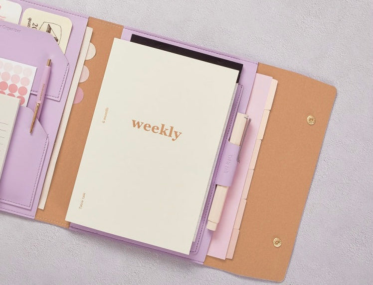 韓國Better Together Organizer 多功能皮革收納包連A5 Notepad 套裝 [預購貨品，下單後14天出貨]