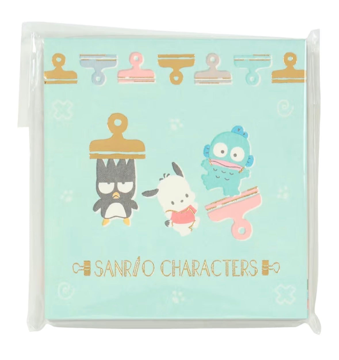 Sanrio Characters PC狗和水怪和XO的文具時間便條簿