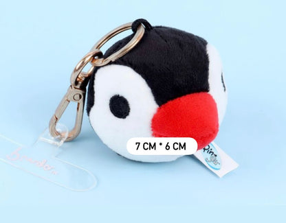 新品訂購88折‼️ 韓國企鵝家族Pingu Collection 毛公仔匙扣 - 圓碌碌企鵝  [預購貨品，下單後14天出貨]