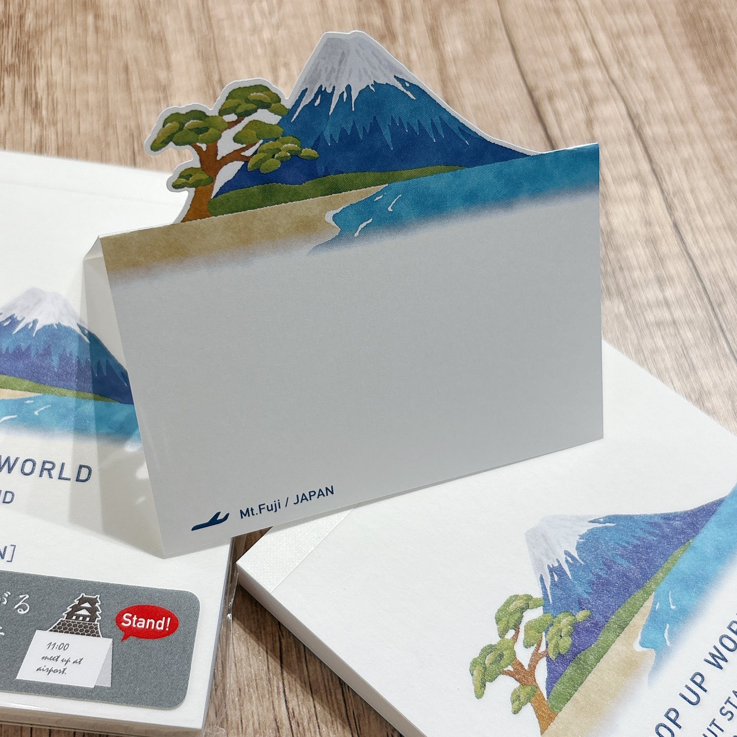 日本Marumo 可站式3D 便條簿 - 富士山 (80張）