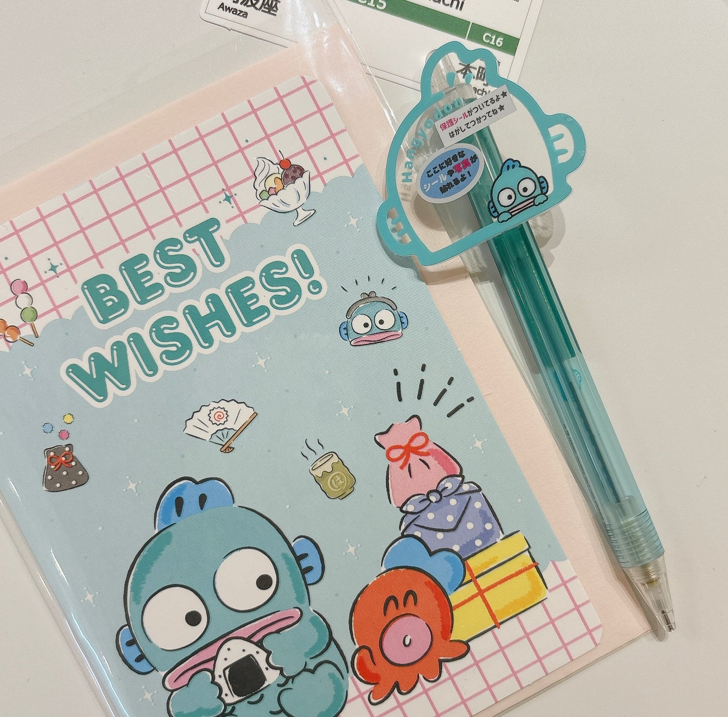 日本 Sanrio Characters 透明窗框大頭造型鉛芯筆- 6 個角色