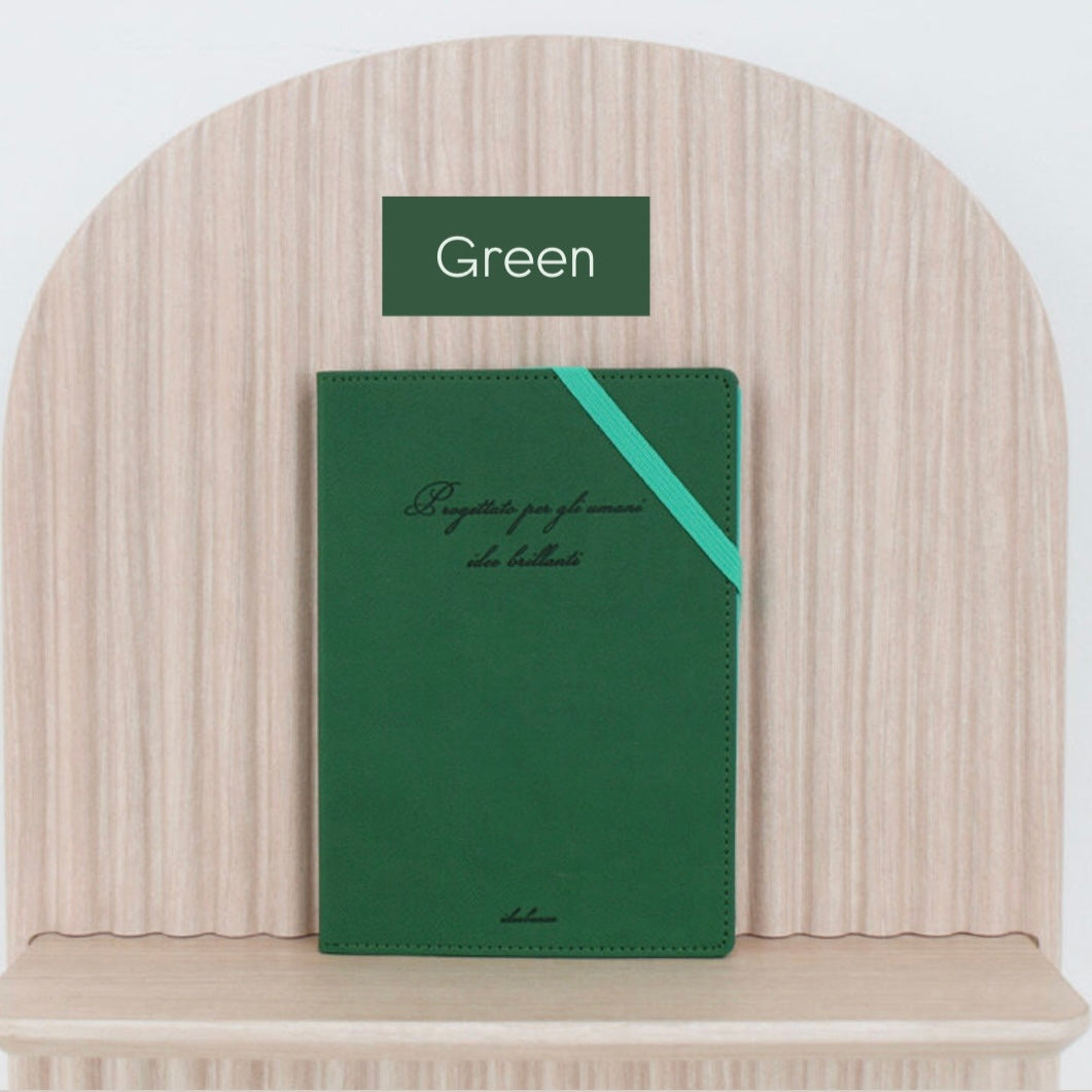 韓國By Fancy PU防污梗皮 A5筆記簿 - 橫線＋點點＋空白內頁 * [預購貨品，下單後14天出貨]