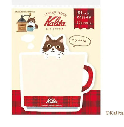 日本Kalita 貓咪咖啡館系列便條貼 - 一共4 款