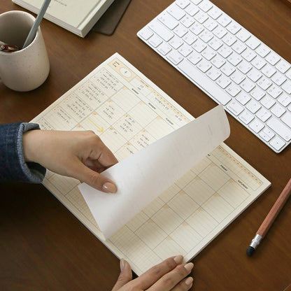 韓國Iconic A4 Monthly Schedule Pad - 50 張