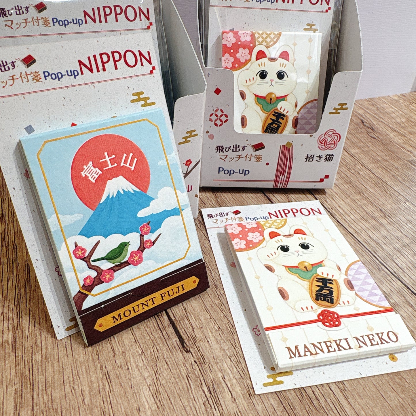 日和心情 Maneki Pop up 便條貼 - 富士山 / 招財貓