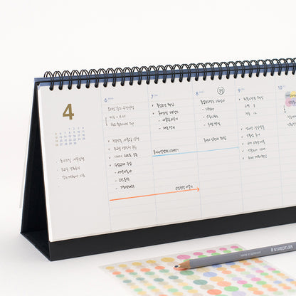 打破傳統月曆設計‼️生活必備‼️韓國Standing Month to Week 2026 桌上月曆