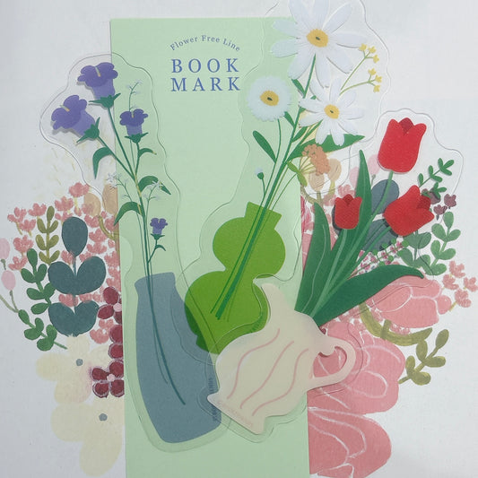 韓國Summer Blossom 花藝素材半透明Bookmark