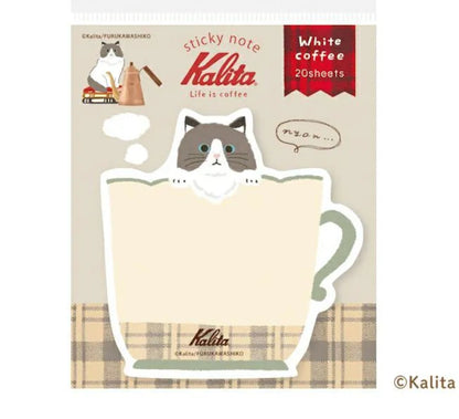 日本Kalita 貓咪咖啡館系列便條貼 - 一共4 款
