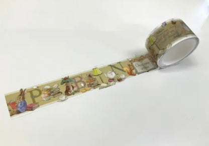 日本Peter Rabbit 彼得兔系列和紙紙膠帶五米長 -彼得兔的茶會