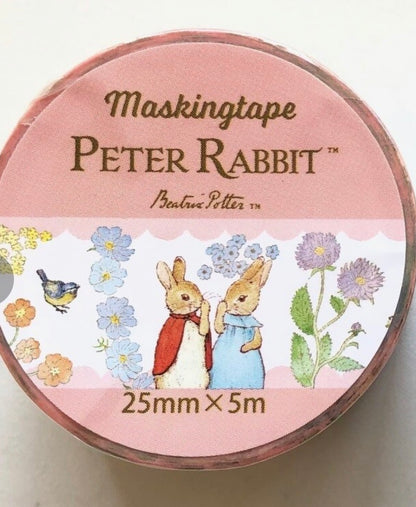 日本Peter Rabbit 彼得兔系列和紙紙膠帶五米長 -彼得兔的花園