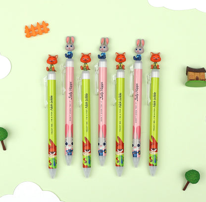 Disney 優獸大都會Zootopia 0.5 黑色筆 - Nick and Judy * [預購貨品，下單後7 天出貨]