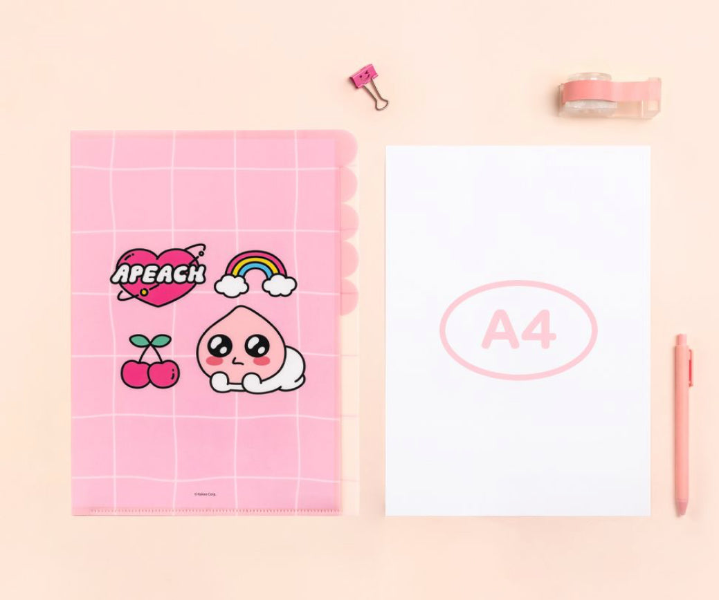 韓國 Kakao Friends 5 Pockets Folder 文件夾 - 春植 / Apeach / Ryan