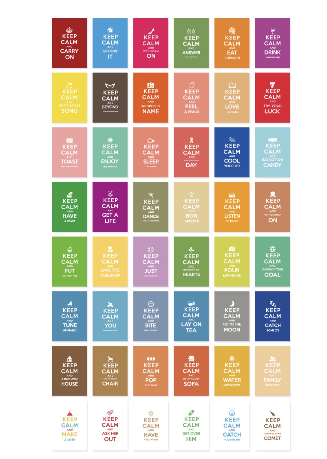 韓國By Nacoo Label Sticker - Keep Calm * [預購貨品，下單後14天出貨]