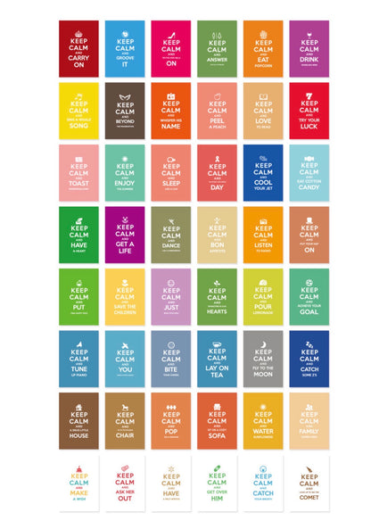 韓國By Nacoo Label Sticker - Keep Calm * [預購貨品，下單後14天出貨]