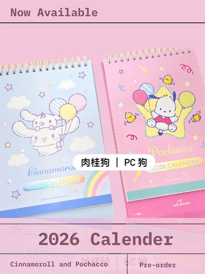 Sanrio Characters 2026 桌上月曆 - 肉桂狗 [預購貨品，下單後14天出貨]