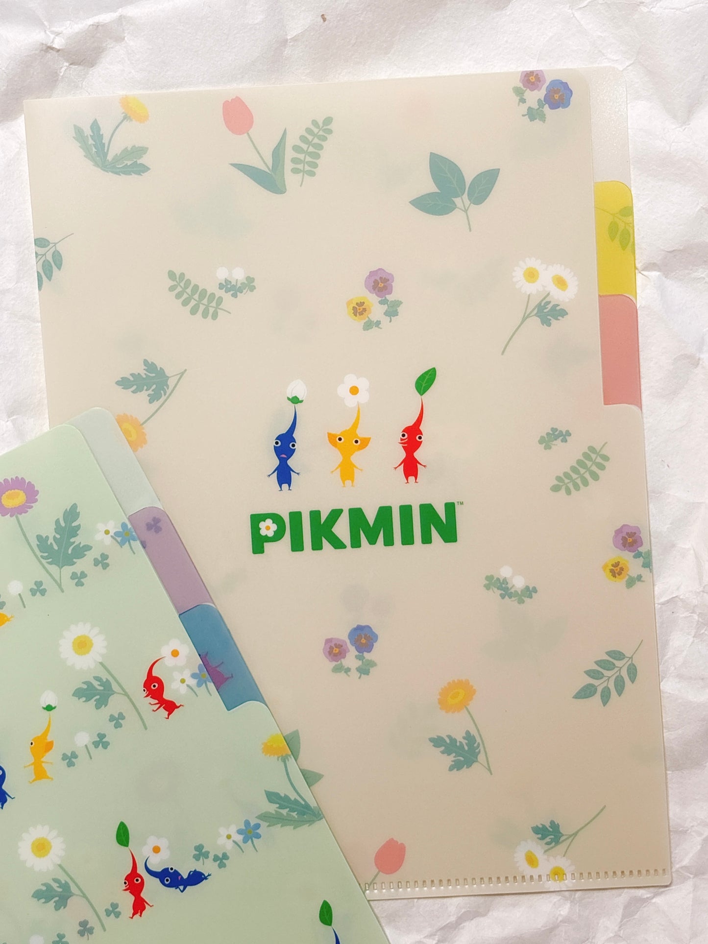 日本任天堂Pikmin A5 3 pocket 文件夾 兩色可選 💚💛預購貨品
