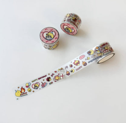 韓國Second Morning 愉快檸檬仔卷裝粒粒貼紙 - Happy Time !  [預購貨品，下單後14天出貨]