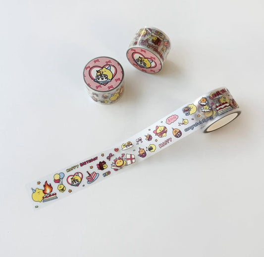 韓國Second Morning 愉快檸檬仔卷裝粒粒貼紙 - Happy Time !  [預購貨品，下單後14天出貨]