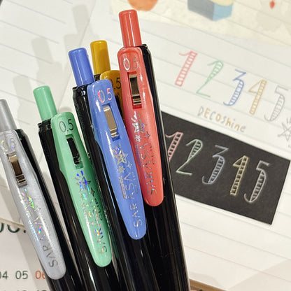 日本Zebra Sarasa Decoshine Color 0.5 閃亮色啫喱筆套裝 (一套5枝）