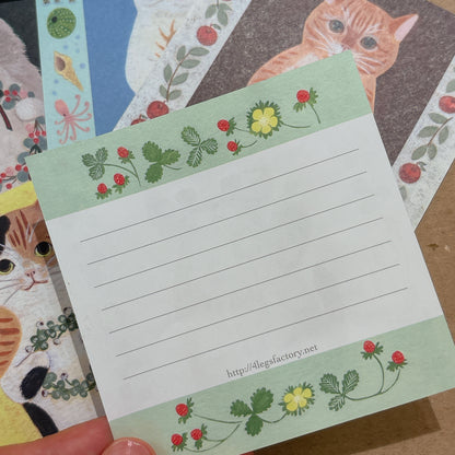 日本貓咪王國便條紙 一套5款 （共50張）