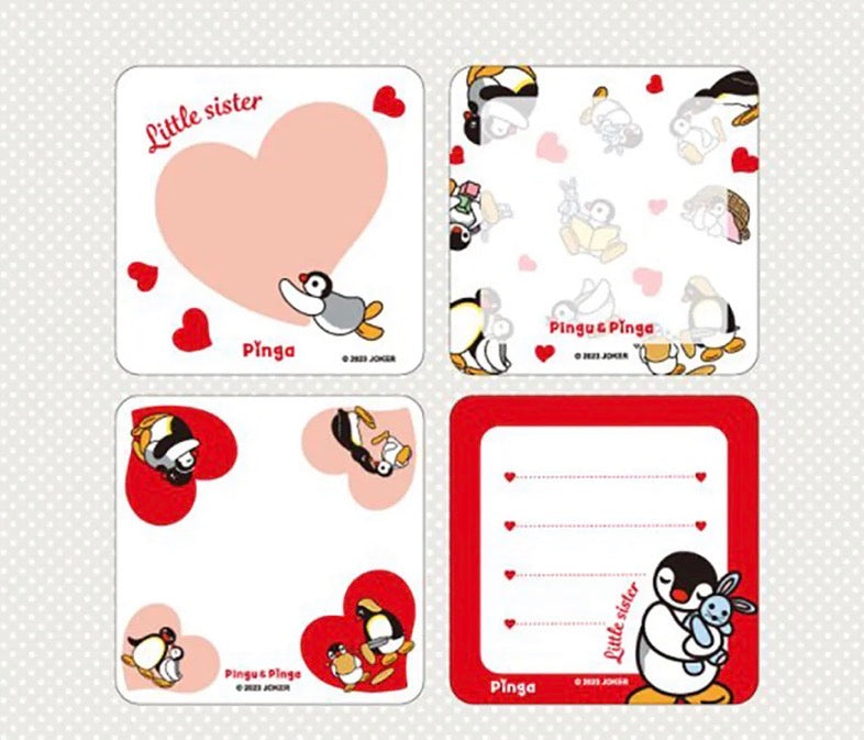 日系企鵝家族Pingu Collection 可書寫便條貼紙：100 張 [預購貨品，下單後14天出貨]