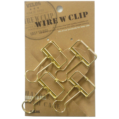 日本 Wire W Clip 萬用金屬夾子套裝 - 一套四個