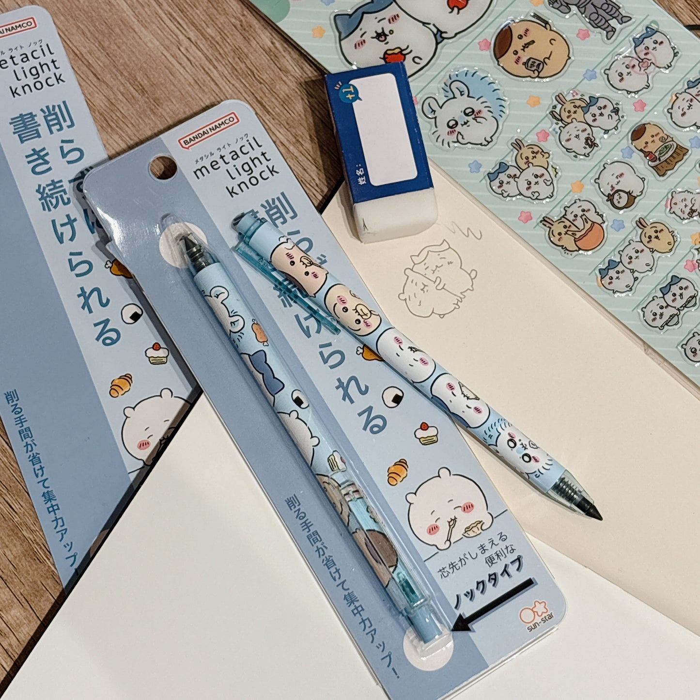 Metacil Light 按壓式不用刨金屬鉛筆 - Chiikawa