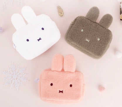 韓版 Miffy in Pastel Collection - Miffy 毛絨絨Face Pouch