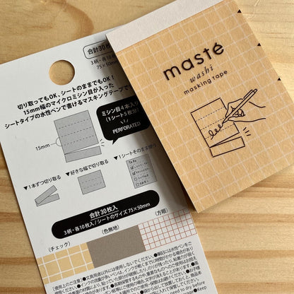 日本 Maste 5段式可逐格撕和紙便條簿 (整張有黏力)