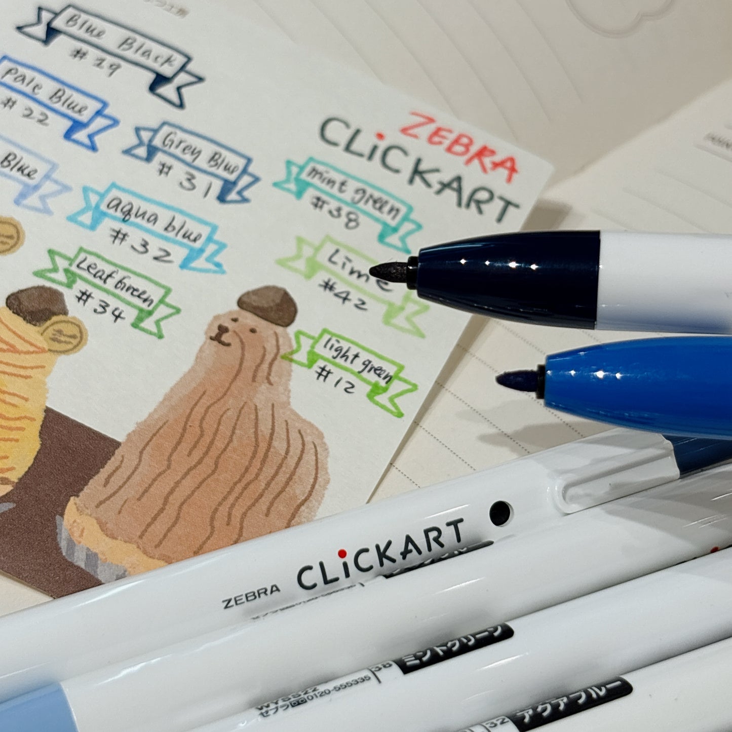 Clickart 0.6mm 按壓式 marker筆