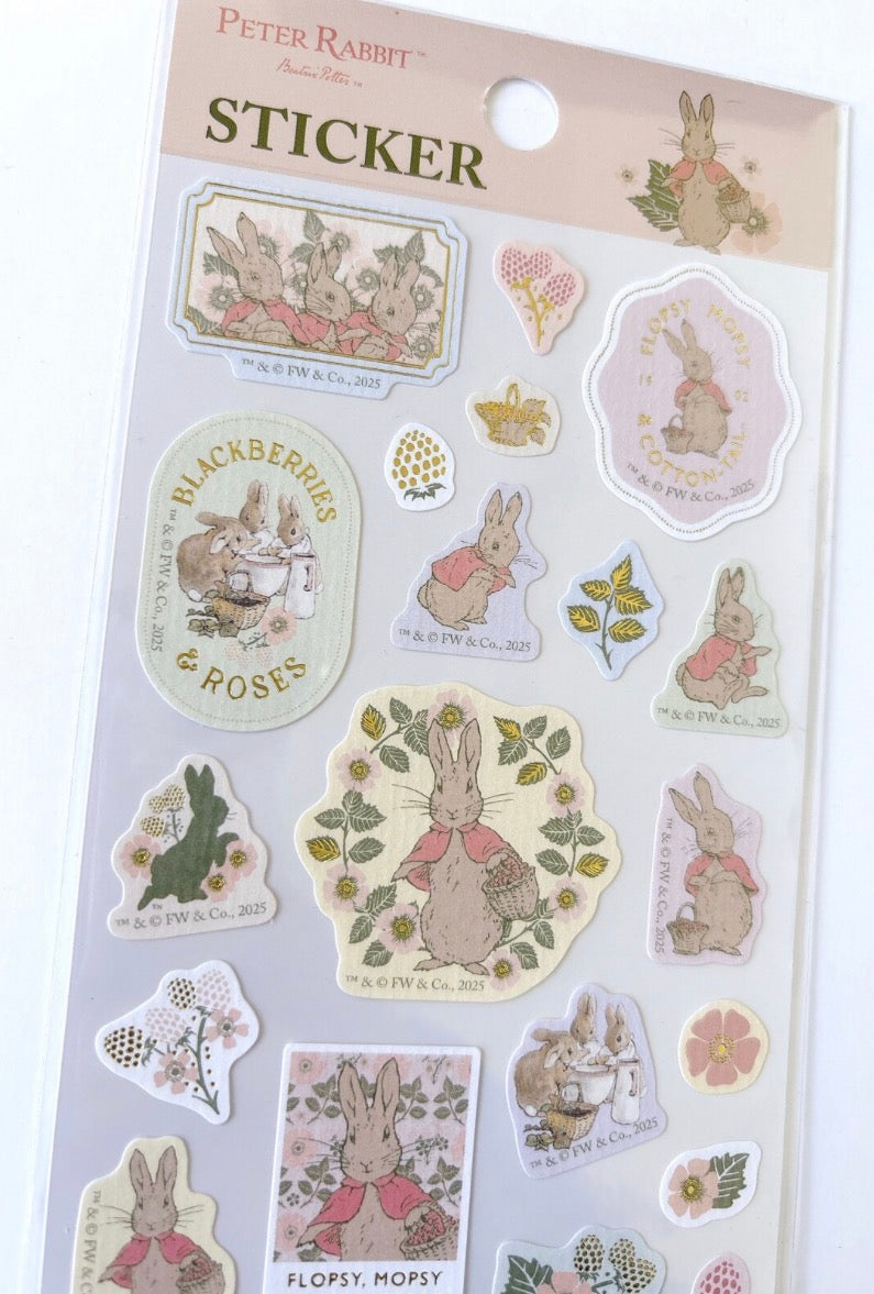 日本Peter Rabbit 彼得兔系列和紙貼紙 - 經典彼得兔