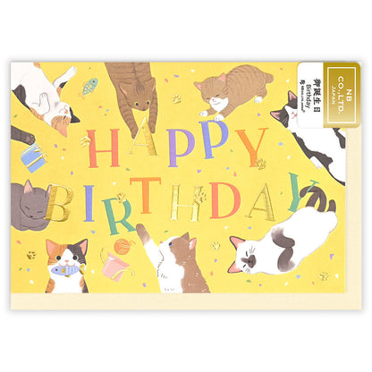 日本NB 可愛貓咪慶生日 : Happy Birthday 生日卡