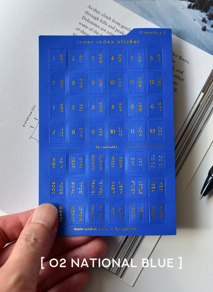 韓國手帳熨金Classy Index tab 貼紙 [預購貨品，下單後14天出貨]