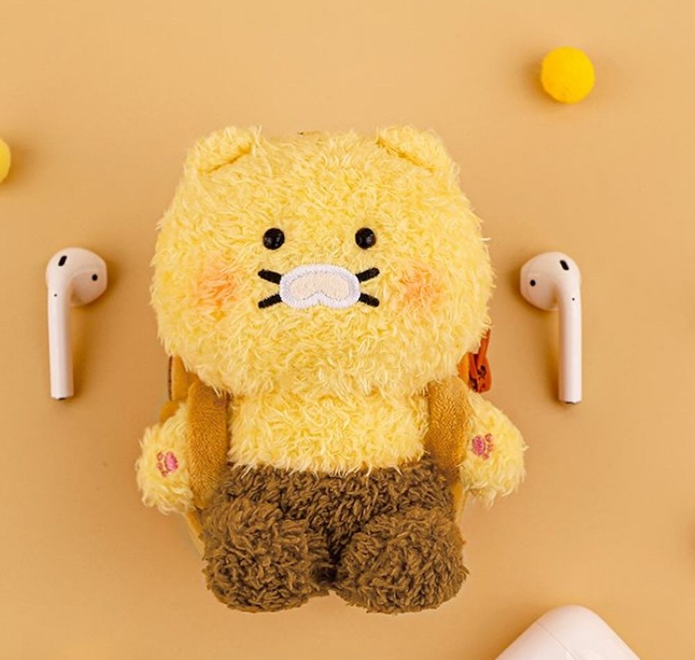 韓國春植毛絨絨鎖匙扣收納小包 [預購貨品，下單後14天出貨]