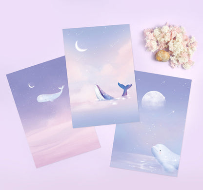 韓國雲彩鯨魚Note Pad  - 2 款選擇 (預購貨品，下單後14天出貨)