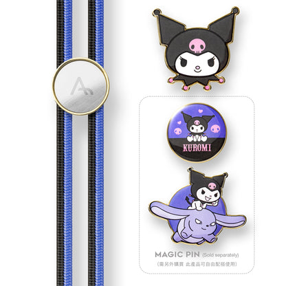 人氣Sanrio Characters 聯乘 手機配件本地品牌 Aerila | MAGIC PHONE LANYARD 魔法手機掛繩 - Kuromi 👏🏻包寄到順豐站/自提點