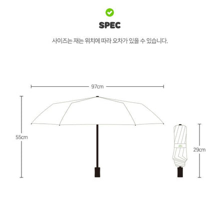 韓國濟州Kiki Quokka 自動開關防UV縮骨雨傘 - 2 款 * [預購貨品，下單後14天出貨]