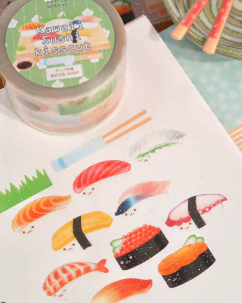韓國 Sushi kisscut 閃爍卷裝粒粒貼紙  [預購貨品，下單後14天出貨]