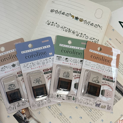 日本COROLINE 滾輪式印章 - 街景